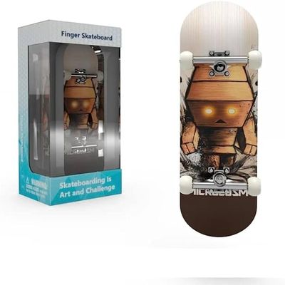 Lently Wood Fingerboards, Mini Fingerboards, 99mmL*29mmW (Big Mouth Cute Dragon) (Angry Puppet)