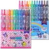 12 Count Cute Characters Colored Pencils Twistable Crayons with Name Labels (1 Pack of Blue or Pink Package will be randomly sent) view 1