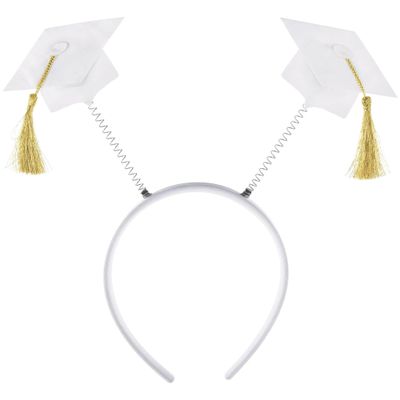 Amscan WHT HEADBOP GRAD