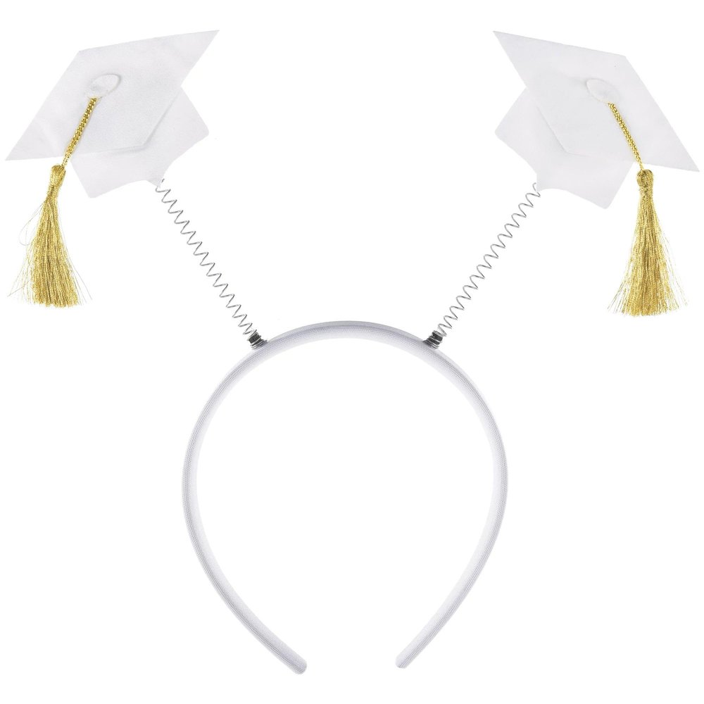 Amscan WHT HEADBOP GRAD