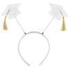Amscan WHT HEADBOP GRAD view 1