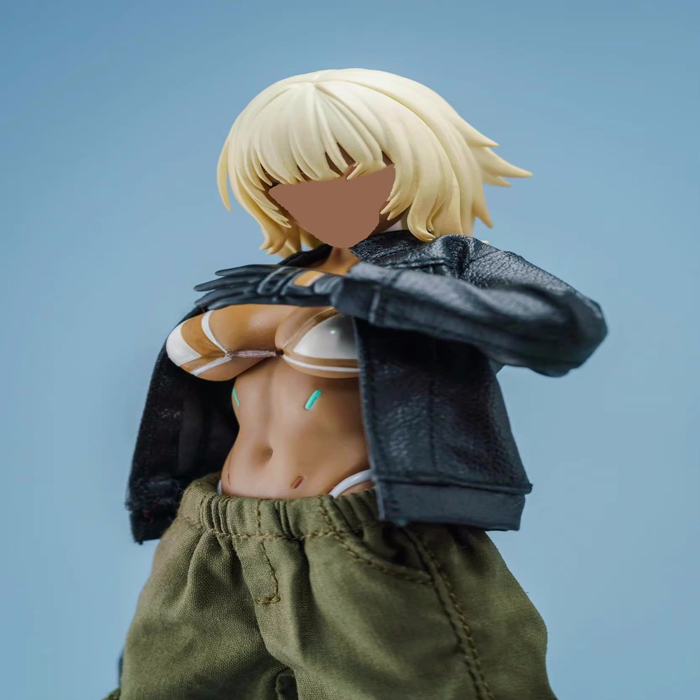1/12 Scale Female Clothes,Female Black Coat Green Pants Trousers Costume Outfit Clothing for 6inch Soldier Action Figure Body