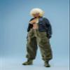 1/12 Scale Female Clothes,Female Black Coat Green Pants Trousers Costume Outfit Clothing for 6inch Soldier Action Figure Body view 4