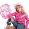 Lewtemi 15.7 Inch Cowboy Hat Piata Western Cowboy Theme Birthday Party Decors Favors with Blindfold Stick Confetti Photo Prop Candy Holder Valentine Party Supplies(Disco Ball) view 4