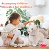 Easfan 12" Walking Kitty Electric Interactive Talking Musical Cat Plush Toy with Remote Control Leash Meowing Tail Wagging Christmas Birthday Gifts for Kids Toddlers, Beige view 3