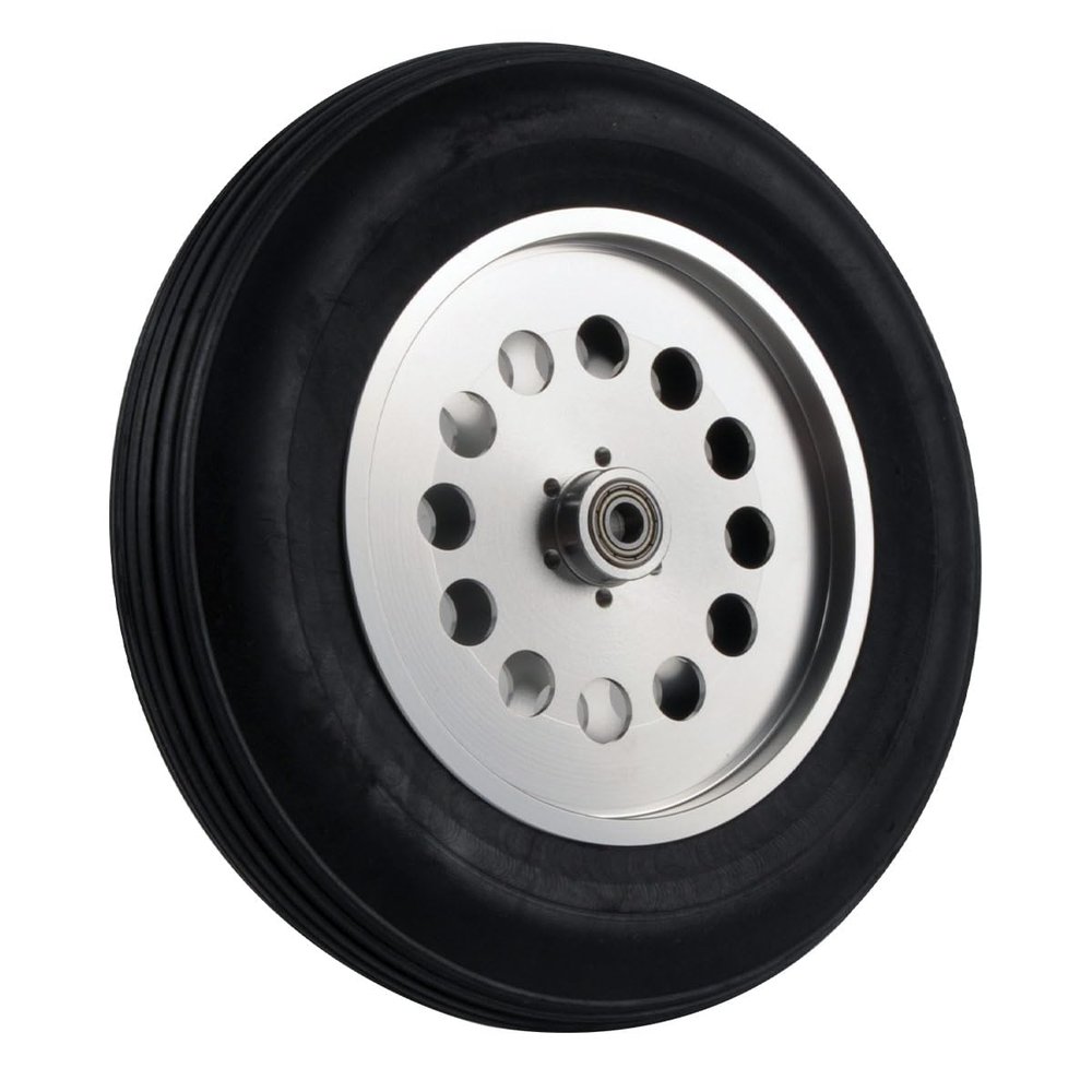 Rubber Wheel with Aluminum Hub for RC Airplane Model and DIY Robot Tires 1.75" / 2.5" / 2.75" / 3" / 3.5" / 4" / 4.5" / 5'' / 6" 1Pair (1.75 inch)