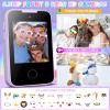 Vimorg Kids Smart Phone Gifts for Girls 6-8 Year Old,Touchscreen Toy Cell Phone with Multi APPs 8G TF Card for Learning Play Christmas Birthday Gifts for Girls Age 3 4 5 6 7 8 9, PH01-02, Purple view 3