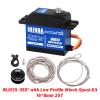 INJORA 35KG Digital Winch Servo with 19mm*11mm Winch Spool Kit for SCX10 PRO, Waterproof 360 Rotation 23T(19mm*11mm) view 2
