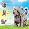 Easfan Walking Kitty Plush Toy Electric Interactive Cat Stuffed Animal Meowing Tail Wagging Head Nodding Cat Pet Toy Animated Kitten Birthday for Kids Toddlers,9" view 3