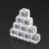25 Pcs 16mm Blank Dice Clear Acrylic Square Blocks 6 Sided Game Dice Cubes for Table Games, Board Games, Craft Projects view 4