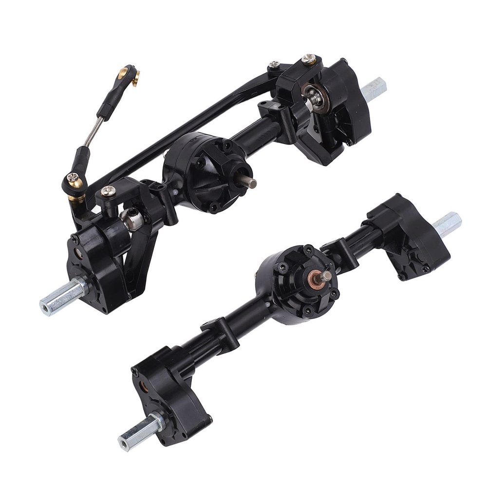 Alomejor Metal Front Rear Axle Upgrade Parts Ratchet Straps Tie Down Kit for WPL C14 C24 C34 C44 B14 B24 1/16 RC Car