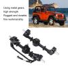 Alomejor Metal Front Rear Axle Upgrade Parts Ratchet Straps Tie Down Kit for WPL C14 C24 C34 C44 B14 B24 1/16 RC Car view 2