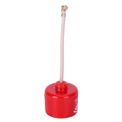 Alomejor High Gain Antenna 5.8Ghz LHCP Drone RC Parts Accessory for FPV Racing Red (UFL)