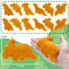 12 Pcs Dino Nugget Plush Keychain Party Favors - Mini Plush Pillow Charm Keyring for Party Supplies, Soft Stuffed Dinosaur Toy for Girls and boys, Birthday Gift, Carnival Prizes, Goodie Bag Fillers view 3