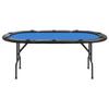 FAMIROSA 10-Player Folding Poker Table Blue 81.1"x41.7"x29.5",Weight:62.94lbs,80403 view 3