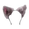 Kawaii Handcrafted Cute Lolita Headgear Cosplay Animal Ears Cat Ears Headband Fox Ears Hair Clip (Gray Cochlea) view 1