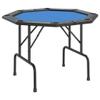 FAMIROSA 8-Player Folding Poker Table Blue 42.5"x42.5"x29.5",Weight:36.93lbs,80405 view 2