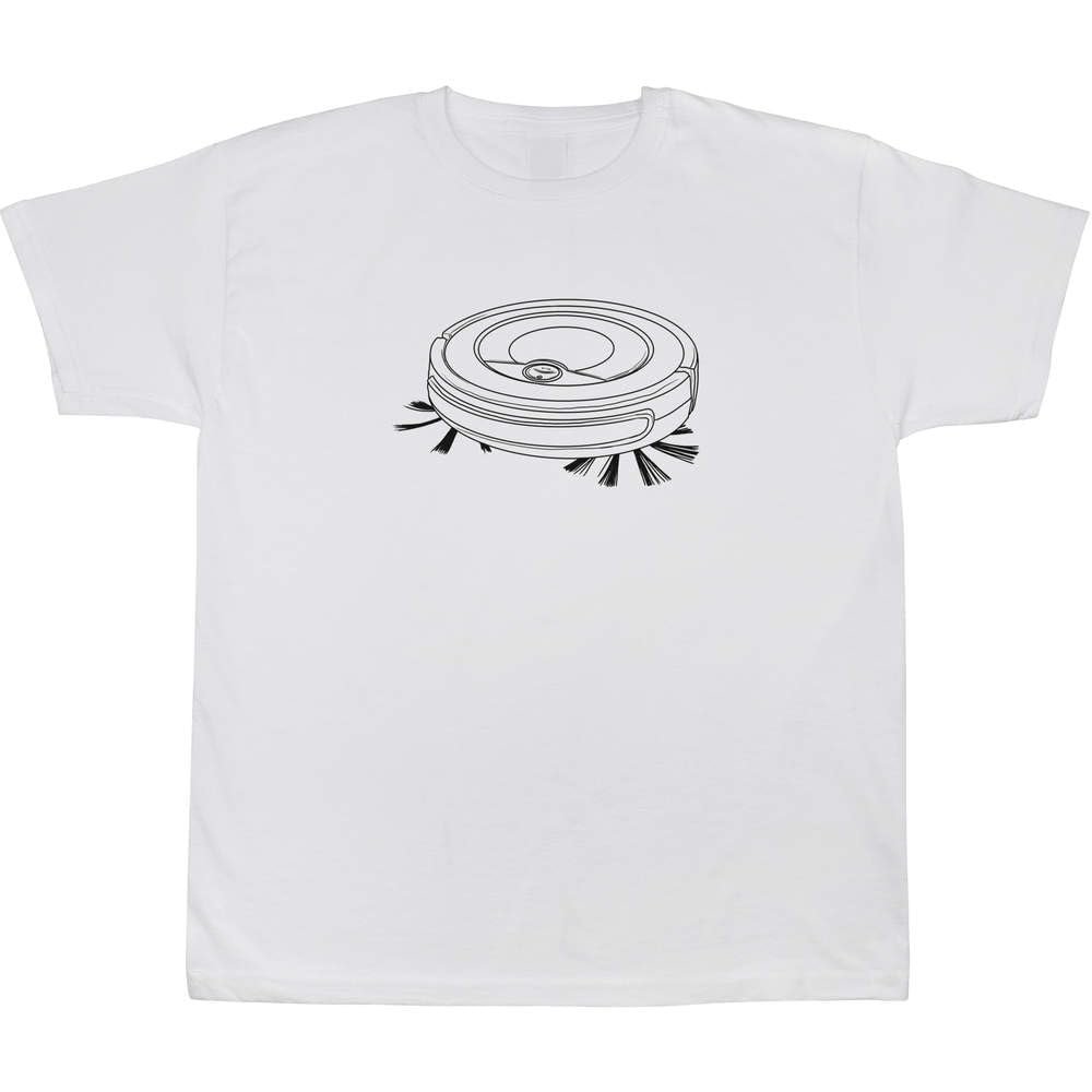Azeeda 12-13 Years 'Robot Vacuum' Children's/Kid's T-Shirt (White) (TS00326690)