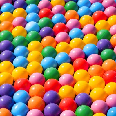 Balls for Ball Pits Ball Pits Balls, 100 Pcs - 7 Colors Plastic Balls,Phthalate and Bpa for Toddlers, Small Pets, Play Balls for Play Tent, Fence,Birthday Party