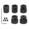 HARFINGTON 32P Hardened Pinion Motor Gear Set 5pcs 13T 14T 15T 16T 17T Fit 5mm RC Motor Shaft 0.8 Metric Pitch 32 Pitch Gears for RC Car, with Hex Key view 1