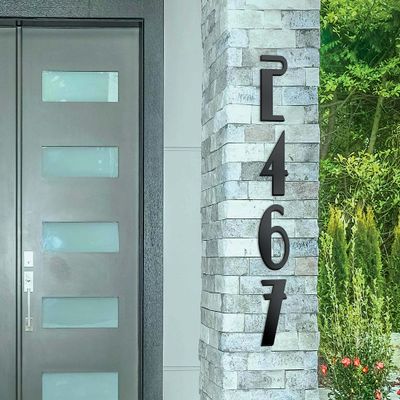 Retro Midcentury House Numbers, Modern House Letters, Address Numbers, Custom House Numbers, Address Signs, House Number Signs, Address Letters (O)
