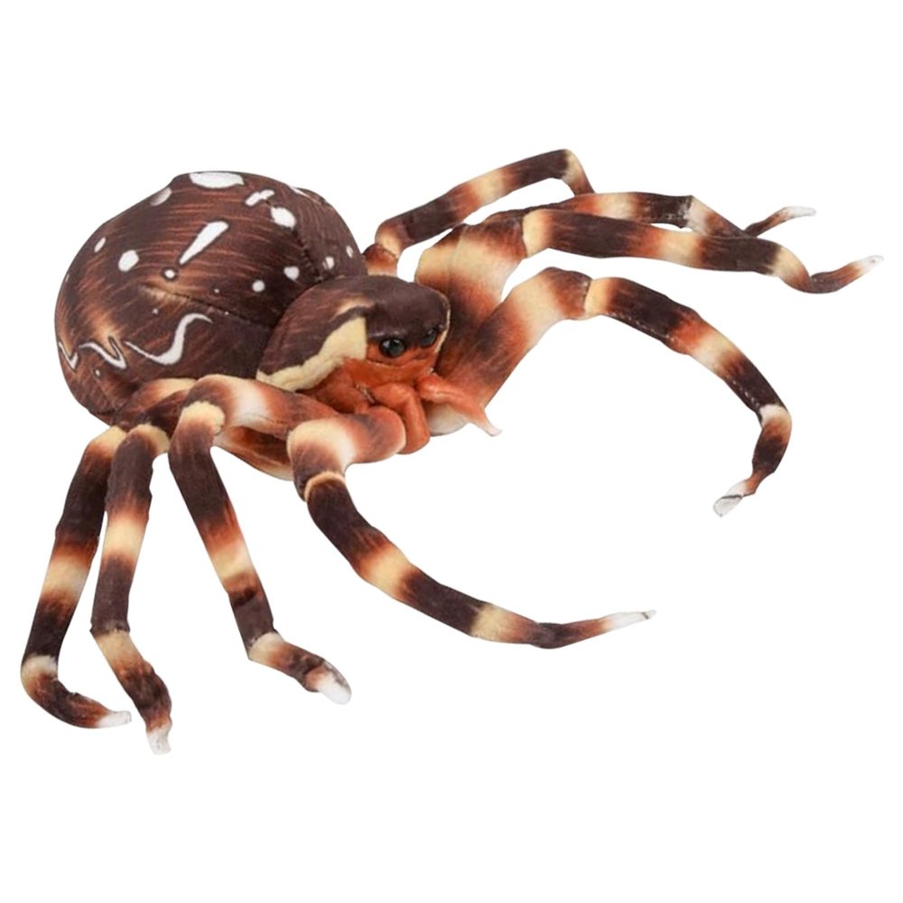 8" Plush Spider Toy - Spider Stuffed Animal to Ignite Imaginations, Soft and Safe Realistic Toys for Kids 3+, Educational Play, Vibrant Colors - Perfect for Endless Adventures (Brown)
