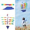 3D Huge Rainbow Sailboat Kite for Outdoor Sports and Children's Game Activity view 2