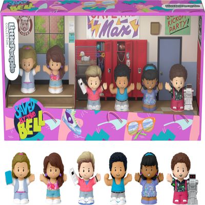 Little People Collector Saved by The Bell Special Edition Set, 6 Figures for Adults & Fans in a Display Package