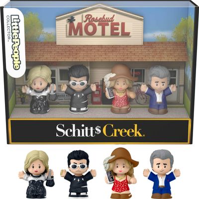 Little People Collector Schitts Creek TV Series Special Edition Set for Adults & Fans, 4 Figures in Display Package
