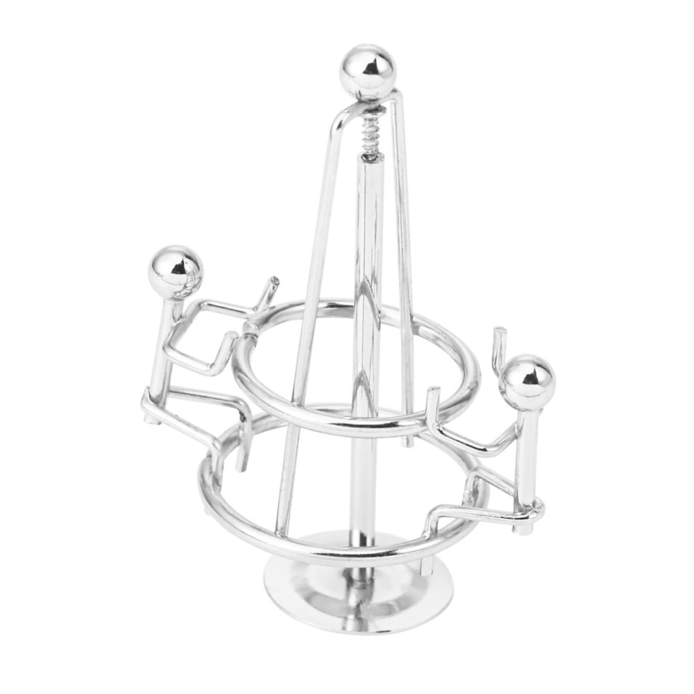Toyvian Mini Steel Balance Ball Tumbler Desk Balancing Decor Newton Cradle Balance Balls Executive Desk Toy Perpetual Motion Swing Sculpture