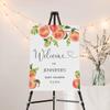 Personalized Peach Baby Shower Welcome Sign - Baby Girl Shower Sign - Peach Shower Welcome Sign - Peach Branch Baby Shower Decor - Fruit Baby Shower Signs - Baby Shower Party Decoration view 1