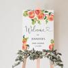 Personalized Peach Baby Shower Welcome Sign - Baby Girl Shower Sign - Peach Shower Welcome Sign - Peach Branch Baby Shower Decor - Fruit Baby Shower Signs - Baby Shower Party Decoration view 2