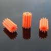 10Pcs Plus Long Gear White/Orange 102A Height 10Mm Outside Diameter 6Mm Toy Model Pinion Gears view 1