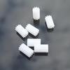10Pcs Plus Long Gear White/Orange 102A Height 10Mm Outside Diameter 6Mm Toy Model Pinion Gears view 2