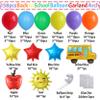 Enanal Back to School Balloon Garland Arch Kit, 158pcs Rainbow Balloons With Theme Foil Balloons for Decoration, 100 Days of School Graduation Party Supplies, Classroom Decor view 2