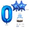 Daimay 11st Birthday Party Decorations Blue Happy Birthday Banner Flag Latex Confetti Balloons Number 11 Foil Balloon Star Mylar Balloons Cake Topper for Men Women Anniversary Party Supplies view 3