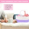 ABenkle Diaper Caddy Organizer, Boho Rustic Cotton Rope Nursery Baby Basket, Changing Table Organizer for Baby Diaper Storage and Baby Shower view 2