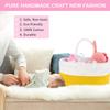 ABenkle Caddy - Premium Cotton Diaper Basket, Nursery Storage Bin and Car Organizer - Yellow view 2