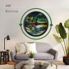 17.3" Moving Sand Art Wall Decor, Sand Art Liquid Motion Wall Hanging Art 3D Dynamic Sand Art Wall Decorative Sand Painting 360 Deep Sea Moving Sand Art Wall Sculptures for Home and Office Decor view 3