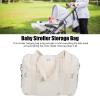 Fafeicy Baby Stroller Organizer with Pockets, Reusable Diaper Bag for Hanging Storage, Cotton Cloth Organizer in Olive view 2