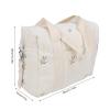 Fafeicy Baby Stroller Organizer with Pockets, Reusable Diaper Bag for Hanging Storage, Cotton Cloth Organizer in Olive view 3