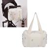 Fafeicy Baby Stroller Organizer with Pockets, Reusable Diaper Bag for Hanging Storage, Cotton Cloth Organizer in Olive view 4