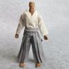 1/12 Samurai Kimono Clothes for 6" 6 inches 1:12 Action Figure Doll Clothes (White top&Gray Trousers) view 4