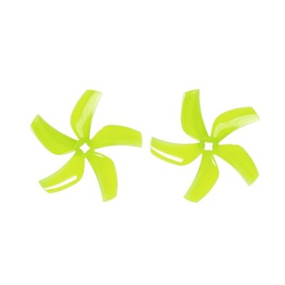 INLIMA for Gemfan 6Pairs/12Pairs for Gemfan D76 76mm 3 Inch 5-Blade Ducted Propeller for CineWhoop FPV Racing RC Drone Multirotor Multicopter Parts Drone Accessories (Color : 6 Pair Yellow)