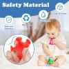 50 Pieces Suction Bath Toys for Kids Age 3+, Baby Silicone Ocean Animal Sucker Toys with Dinosaur Eggshell, Sensory Travel Window Toys for Toddlers, Stress Release Gifts for Boys Girls Ages 4-8 view 4