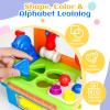 Cinne Toddler Tool Set, Kids Tool Bench with Light & Sound, Toddler Workbench with Shape Sorter, Toys for 1 Year Old Boy Gifts view 2