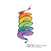 2Pcs Wind Spinners for Garden Rotating Spiral Pendant Outdoor Craft Lawn Ornaments Garden Rotating Decor Wind Spiral Decor view 2