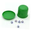 5pcs Dice Game Professional Dice Cups Stacking Cups Game Poker with Lid Play Set Sieve Bar Craps Toy D6 Box Stacking in a Plastic Set view 4