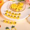 100pcs Mini Resin Ducks, Cute Mini Resin Ducks with Sunglasses Tiny Yellow Duck Miniature Ducks for Miniature Garden Landscape Dollhouse Potted Plant Decoration view 3