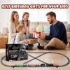 Hot Bee Train Set, Remote Control Train Toys with Luxury Track & Glowing Passenger Carriages, Metal Christmas Tree Train with Smoke, Light and Sound, Toy Train Set for 3 4 5 6 7+ Years Old Boys Gifts view 2